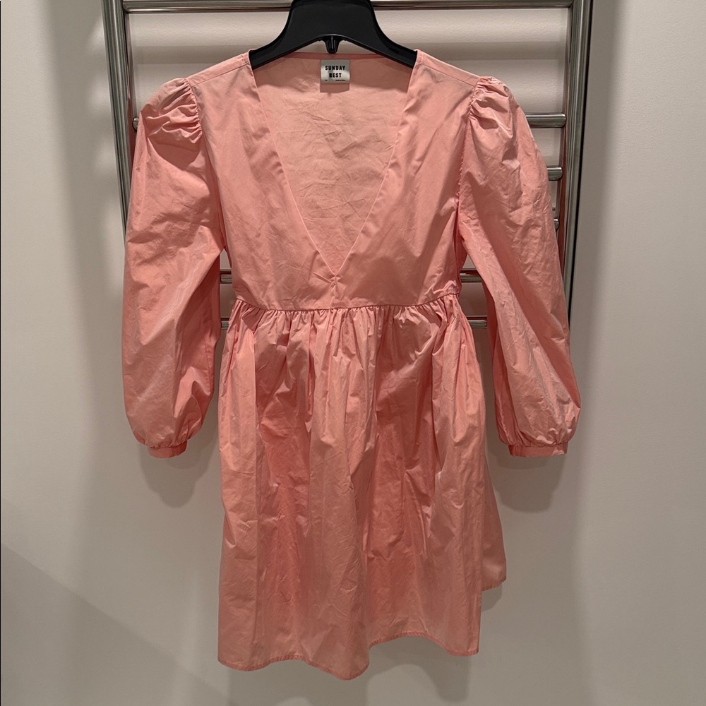 Aritzia pink organza Dress